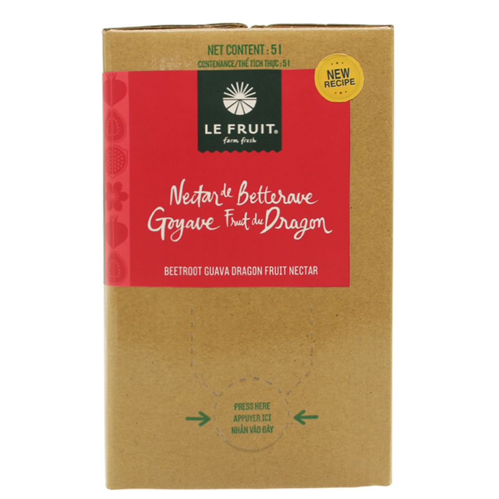 Nước Củ dền - Ổi - Thanh long (Beetroot Guava Dragon Fruit Nectar) - 5L
