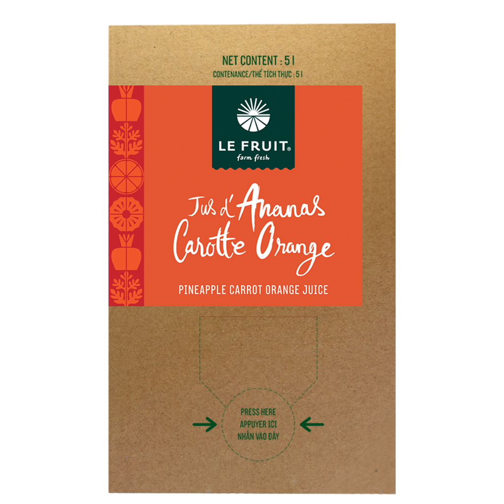 Nước ép Dứa - cà rốt - cam (Pineapple Carrot Orange Juice) - 5L