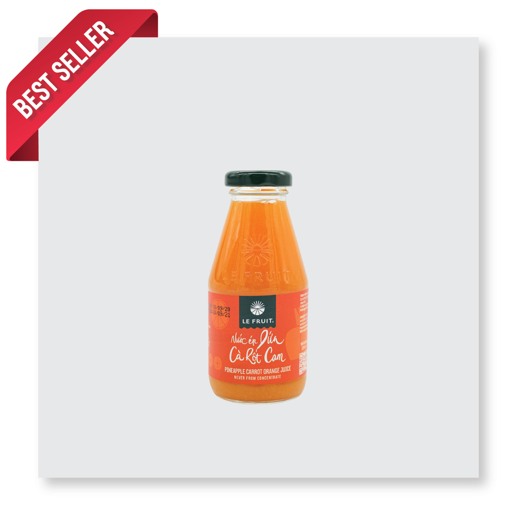 Nước ép Dứa - cà rốt - cam (Pineapple Carrot Orange Juice) - 250ml