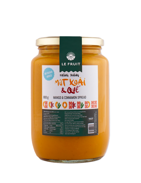 Mứt xoài quế (Mango-Cinnamon spread) - 800gr