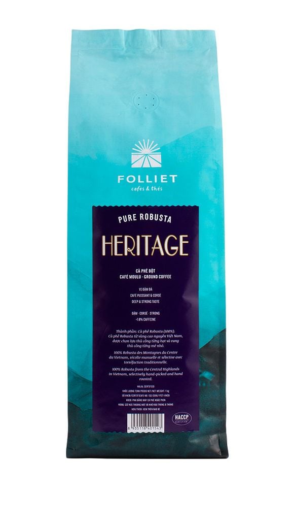 Cà phê bột Heritage (Heritage Coffee Ground) - 1kg