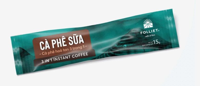 Cà phê sữa hòa tan 3in1 (Instant Coffee 3 in 1) - Hộp 5 Tubes