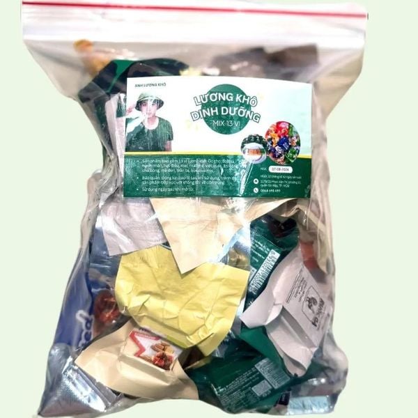 (Ăn thử) bộ 14 gói lương khô quân đội tốt cho sức khoẻ -tăng sức đề kháng -bổ dưỡng - tiện sử dụng