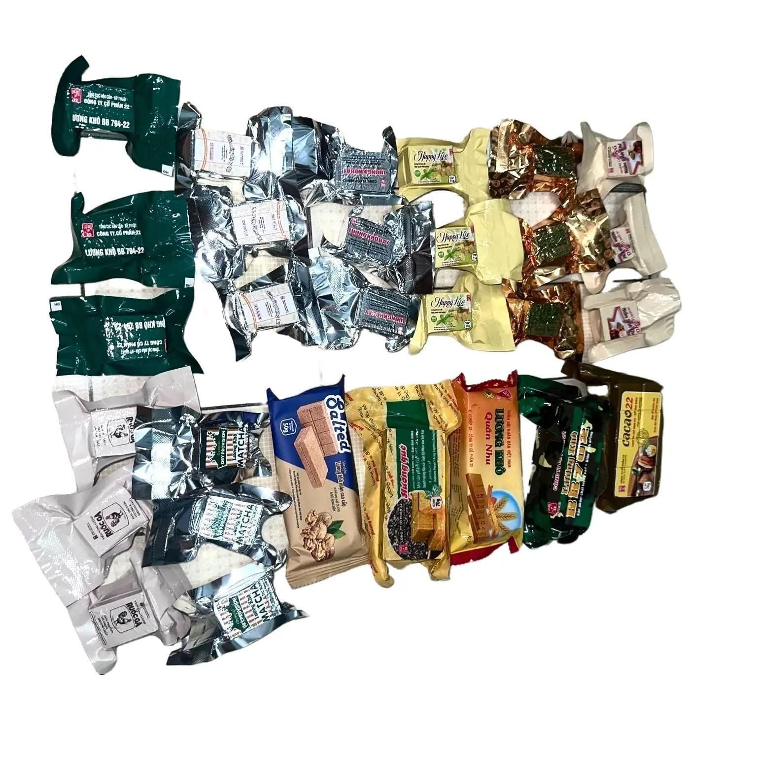  (Ăn thử) bộ 14 gói lương khô quân đội tốt cho sức khoẻ -tăng sức đề kháng -bổ dưỡng - tiện sử dụng 