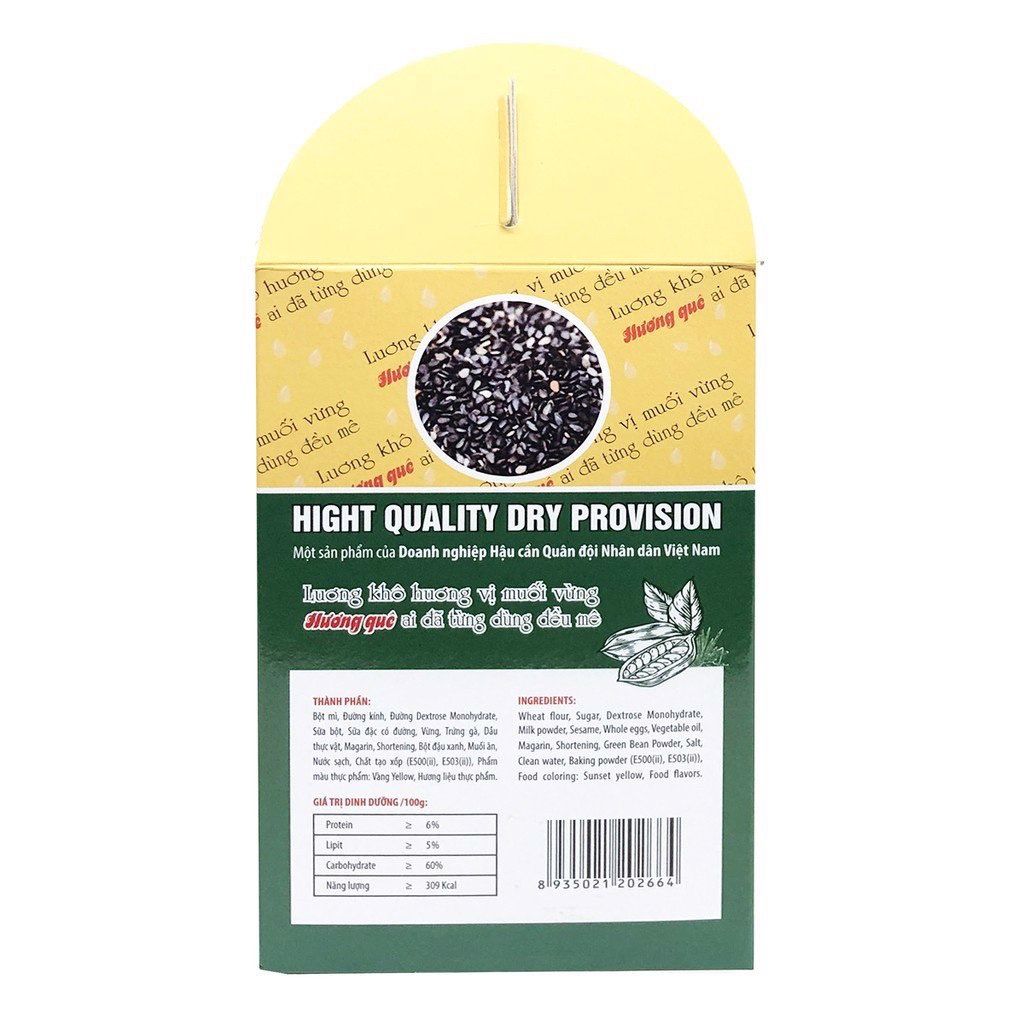  Một thùng lương khô quân đội vị muối vừng - 4,2kg - lương khô hương quê 