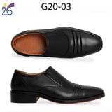  Giày da G20-03 cấp tướng tướng đế PU, da bò  Công ty 26 - Bộ Quốc Phòng sản xuất 