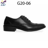  giày da cấp tá G20-06 đục lỗ đế đúc cao su cao cấp - Công ty 26 - BQP sản xuất 