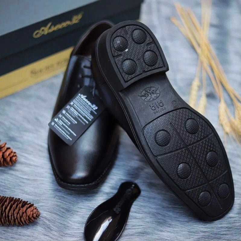  Giày Kiểu Quân Đội Cấp Tướng Cao Trong -  Cao Cấp, Đế Hơi- Da Cừu, Cao Trong 729 