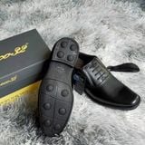  Giày Kiểu Quân Đội Cấp Tướng Cao Trong -  Cao Cấp, Đế Hơi- Da Cừu, Cao Trong 729 