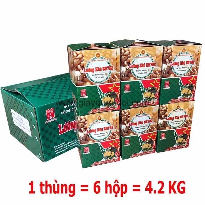  Lương khô quân đội bộ binh BB702 nửa thùng 2,1kg / 3 hộp 