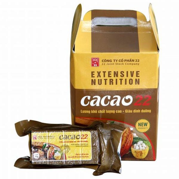 1 Thùng Lương khô Cacao - 4.2kg-1 thùng 6 hộp - Công ty 22 - Lương Khô Quân Đội