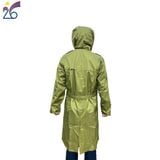  Áo mưa măng tô màu vàng oliu Công ty 26- áo mưa chất liệu bền chóng nước chống rét 3 size bộ 3 món 