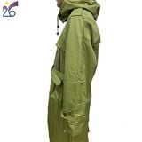  Áo mưa măng tô màu vàng oliu Công ty 26- áo mưa chất liệu bền chóng nước chống rét 3 size bộ 3 món 