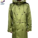  Áo mưa măng tô màu vàng oliu Công ty 26- áo mưa chất liệu bền chóng nước chống rét 3 size bộ 3 món 
