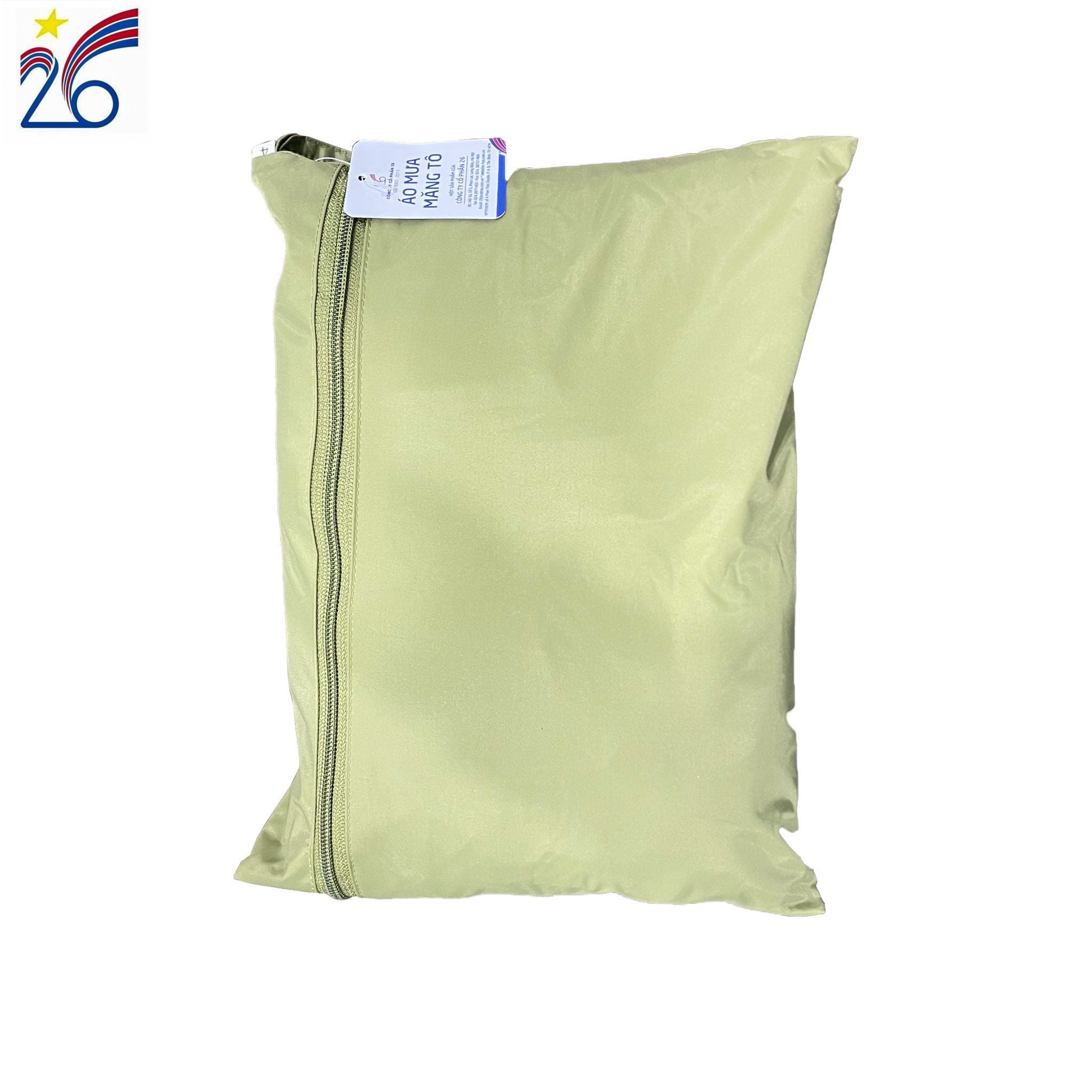  Áo mưa măng tô màu vàng oliu Công ty 26- áo mưa chất liệu bền chóng nước chống rét 3 size bộ 3 món 