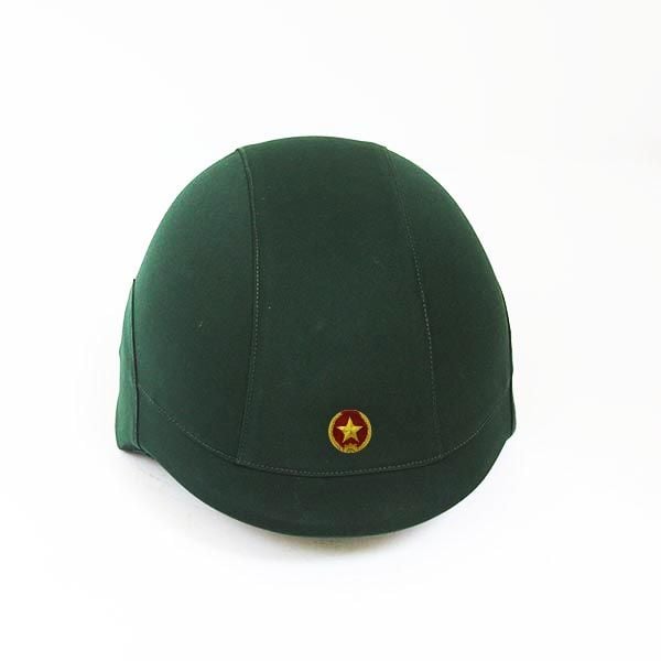  Mũ Bảo Hiểm kiểu Quân đội  Xanh Bọc Vải 