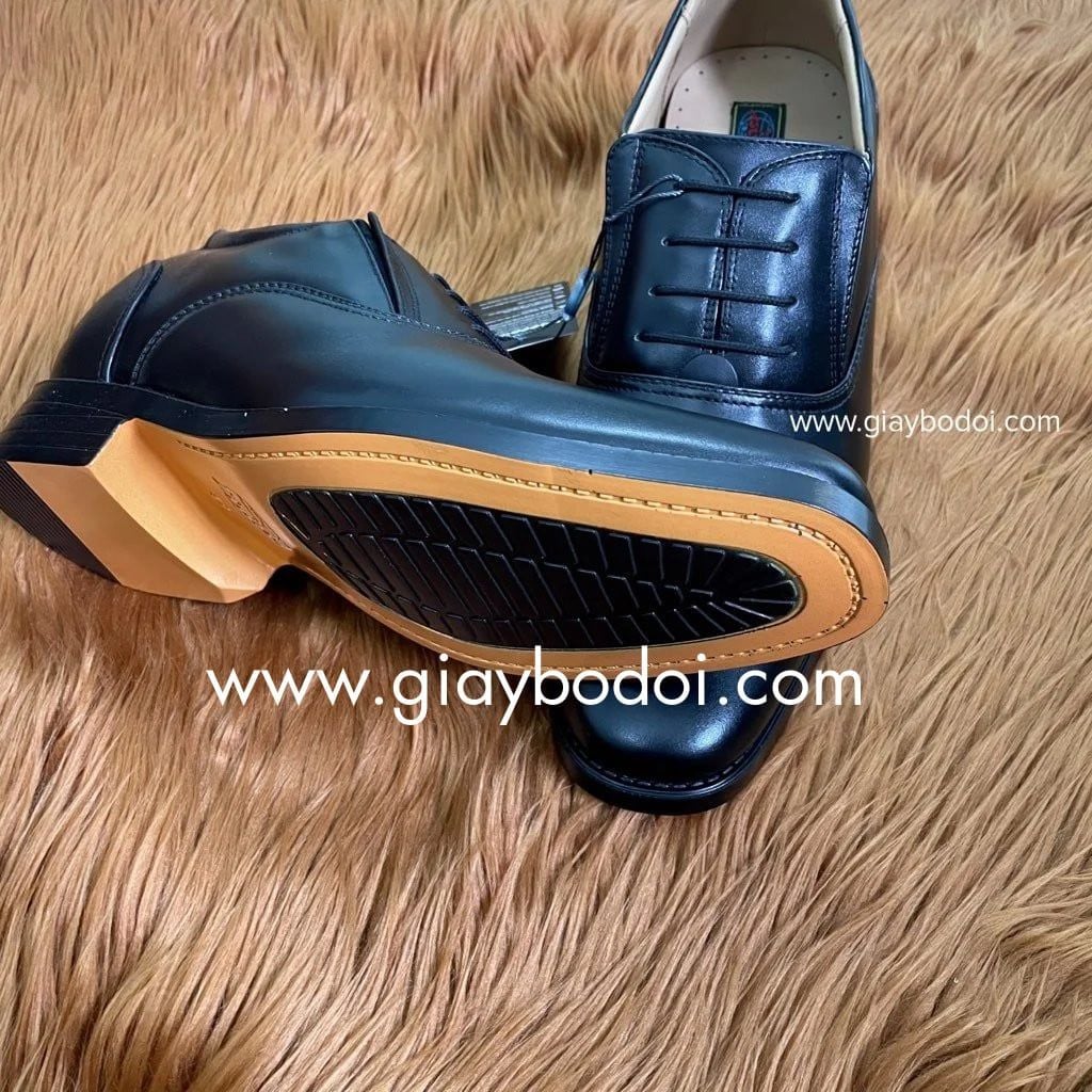  Giày Kiểu Quân Đội  Cấp tướng đế vàng 535 Cao trong- Giày tăng chiều cao 