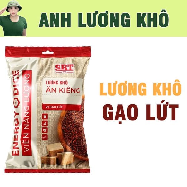 Lương khô ăn kiêng gạo lứt dành cho người tiểu đường