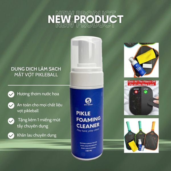  Dung dịch vệ sinh vợt Pickleball - PIKLE FOAMING CLEANER 