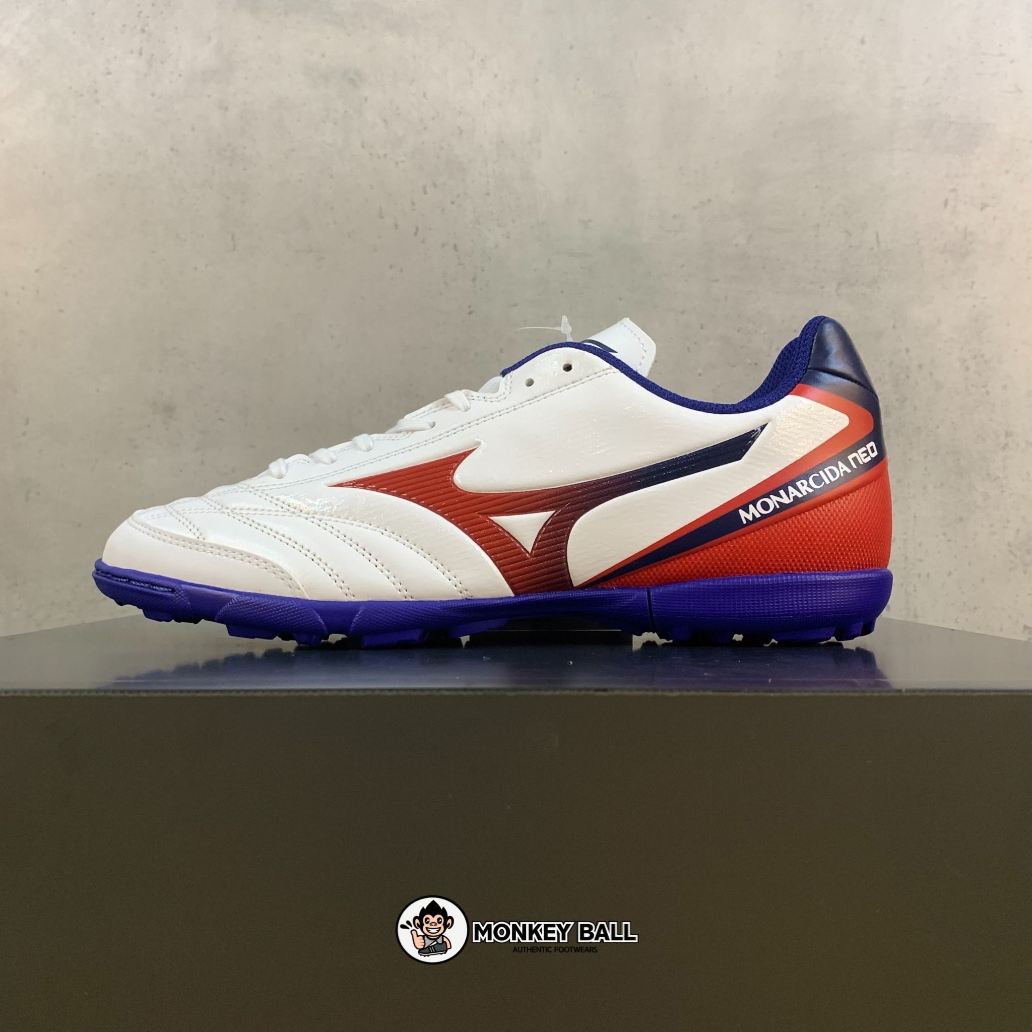  Mizuno Monarcida Neo Sala Select TF - Q1GB212262 - Trắng/Đỏ/Xanh 