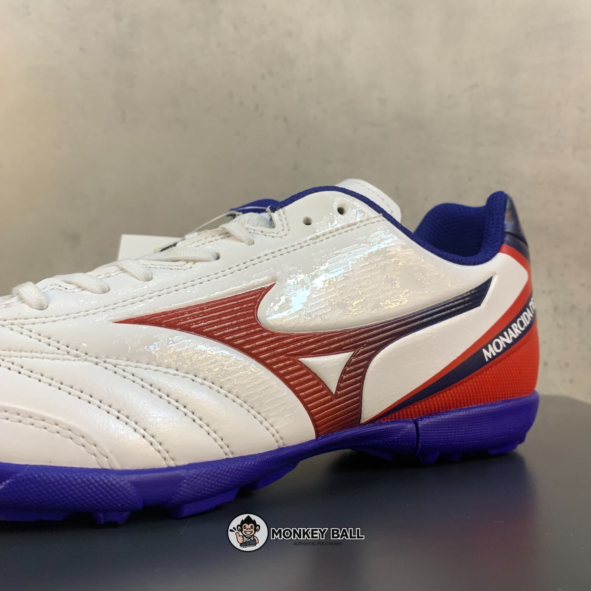  Mizuno Monarcida Neo Sala Select TF - Q1GB212262 - Trắng/Đỏ/Xanh 