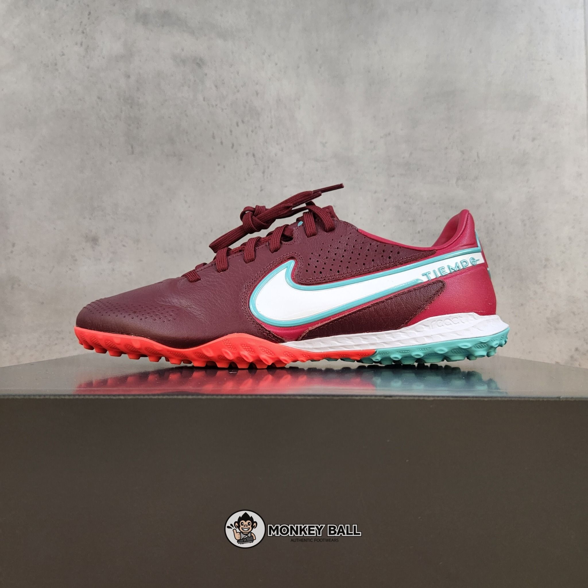  Nike React Tiempo 9 Legend Pro TF - DA1192-616 - Đỏ Mận 