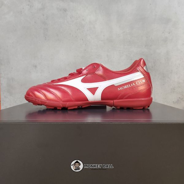  Mizuno Morelia 2 Club As TF - P1GD221660 - Đỏ Mận/Trắng 