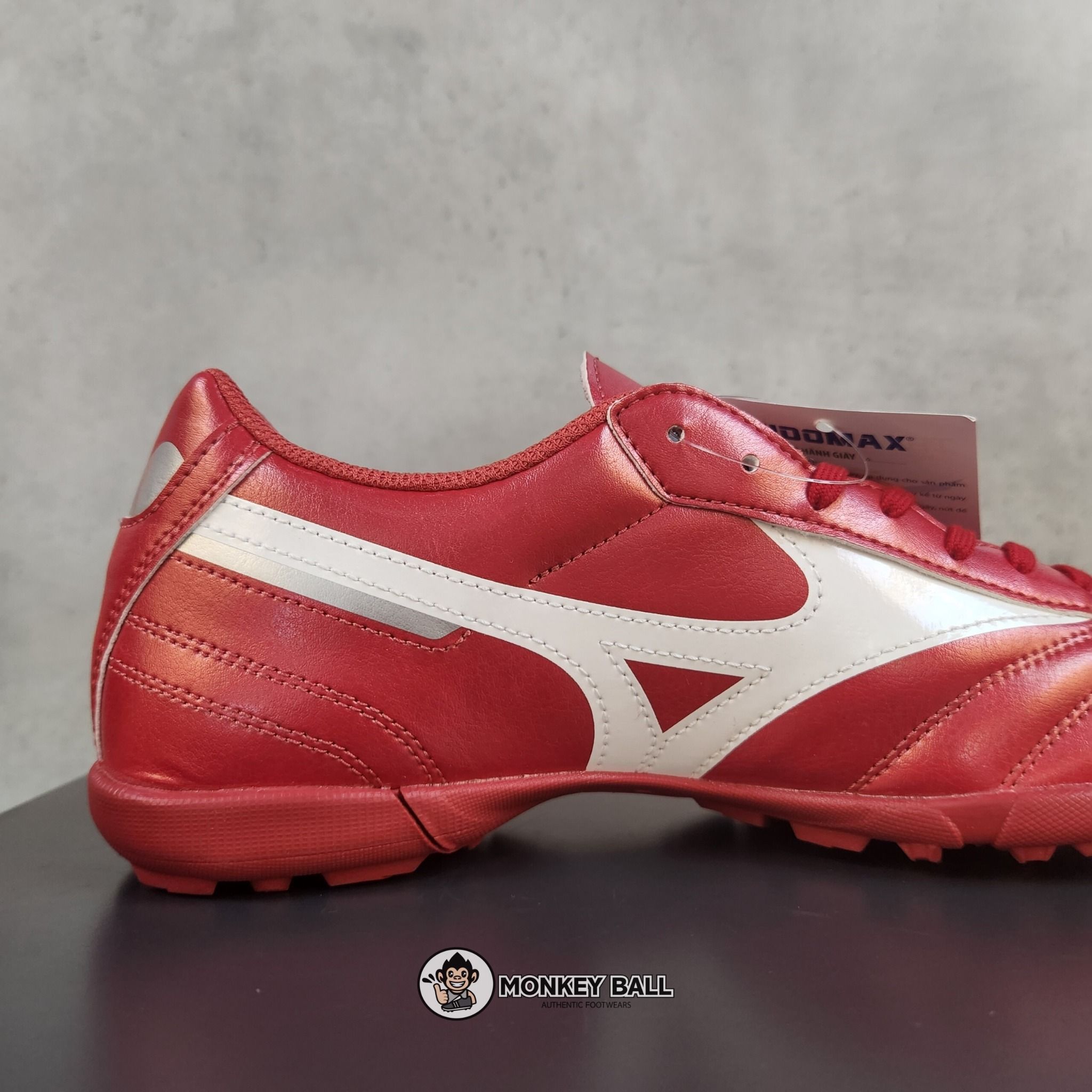  Mizuno Morelia 2 Club As TF - P1GD221660 - Đỏ Mận/Trắng 