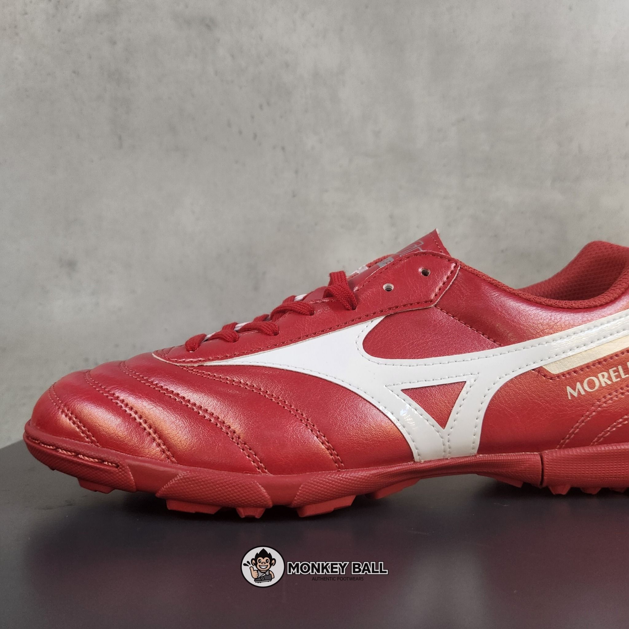  Mizuno Morelia 2 Club As TF - P1GD221660 - Đỏ Mận/Trắng 