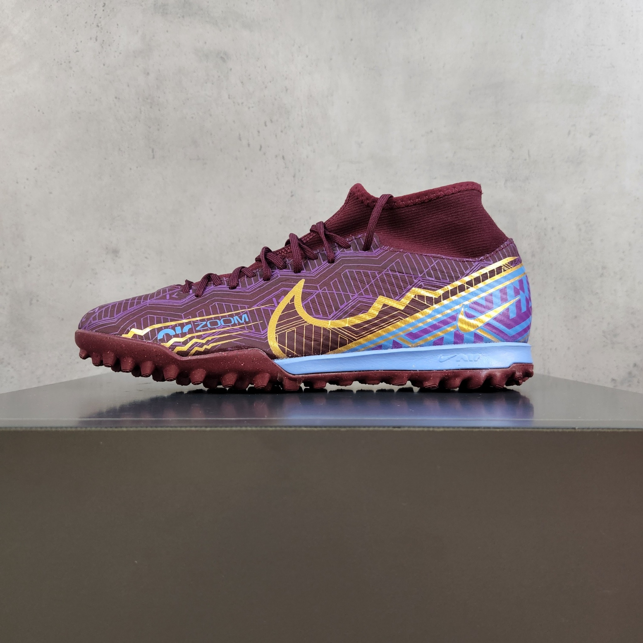 Nike Zoom Superfly 9 Academy KM TF - DO9347-694 - Tím/Xanh