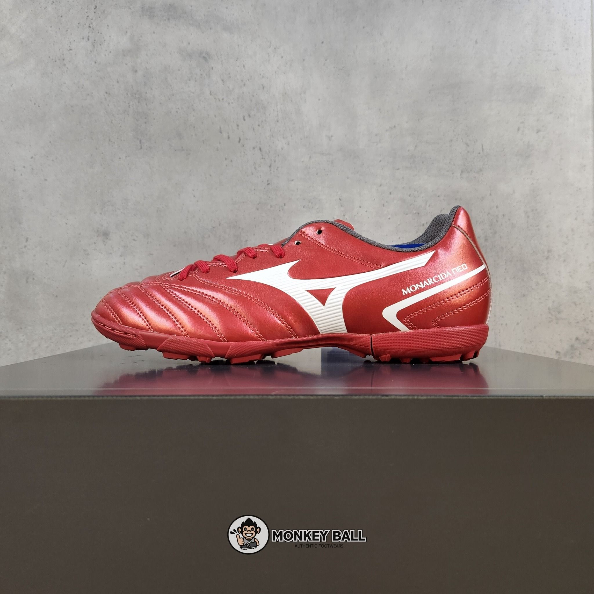  Mizuno Monarcida Neo 2 Select AS TF - P1GD222560 - Đỏ Mận/Trắng 