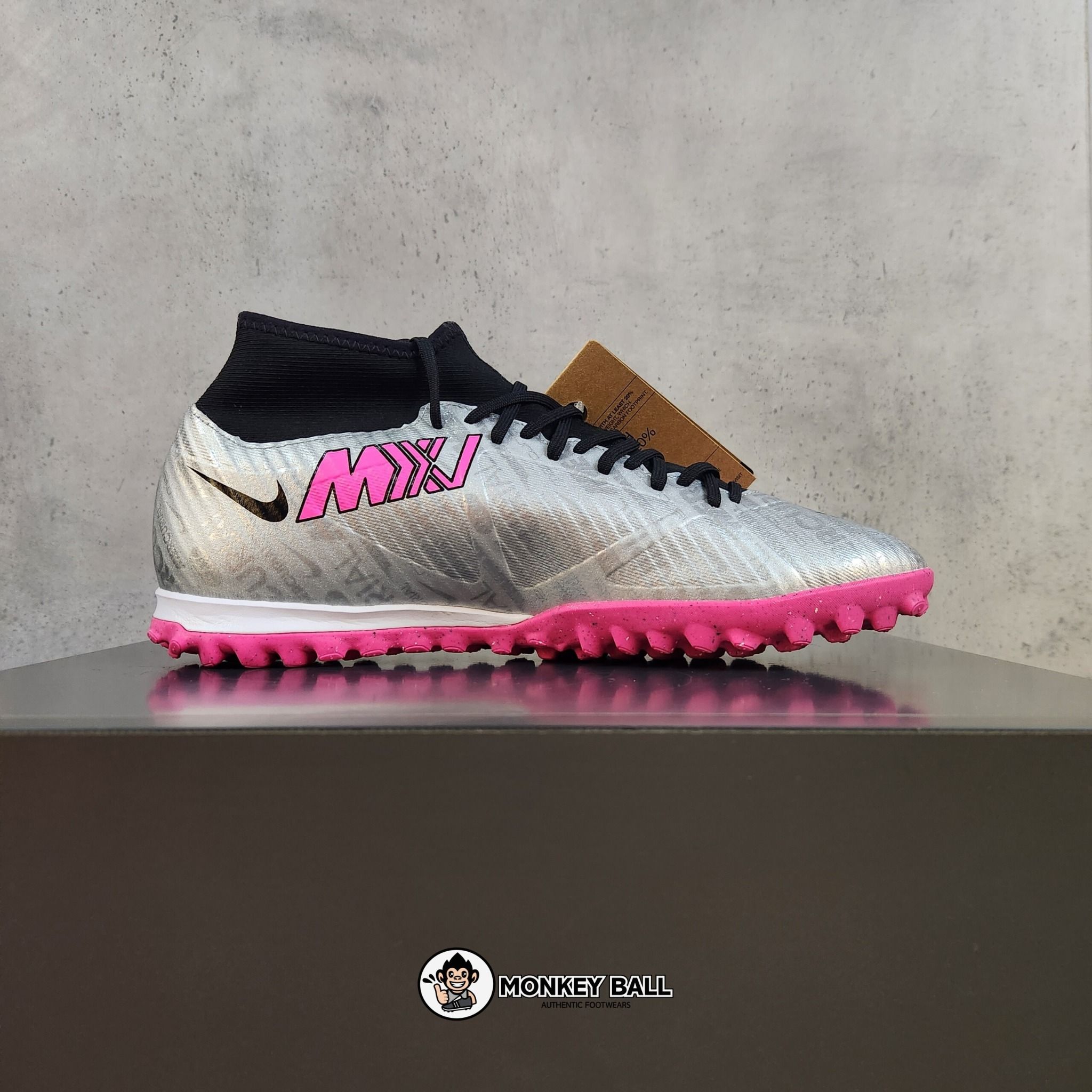  Nike Zoom Superfly 9 Academy XXV TF - FB8398-060 - Bạc/Hồng 