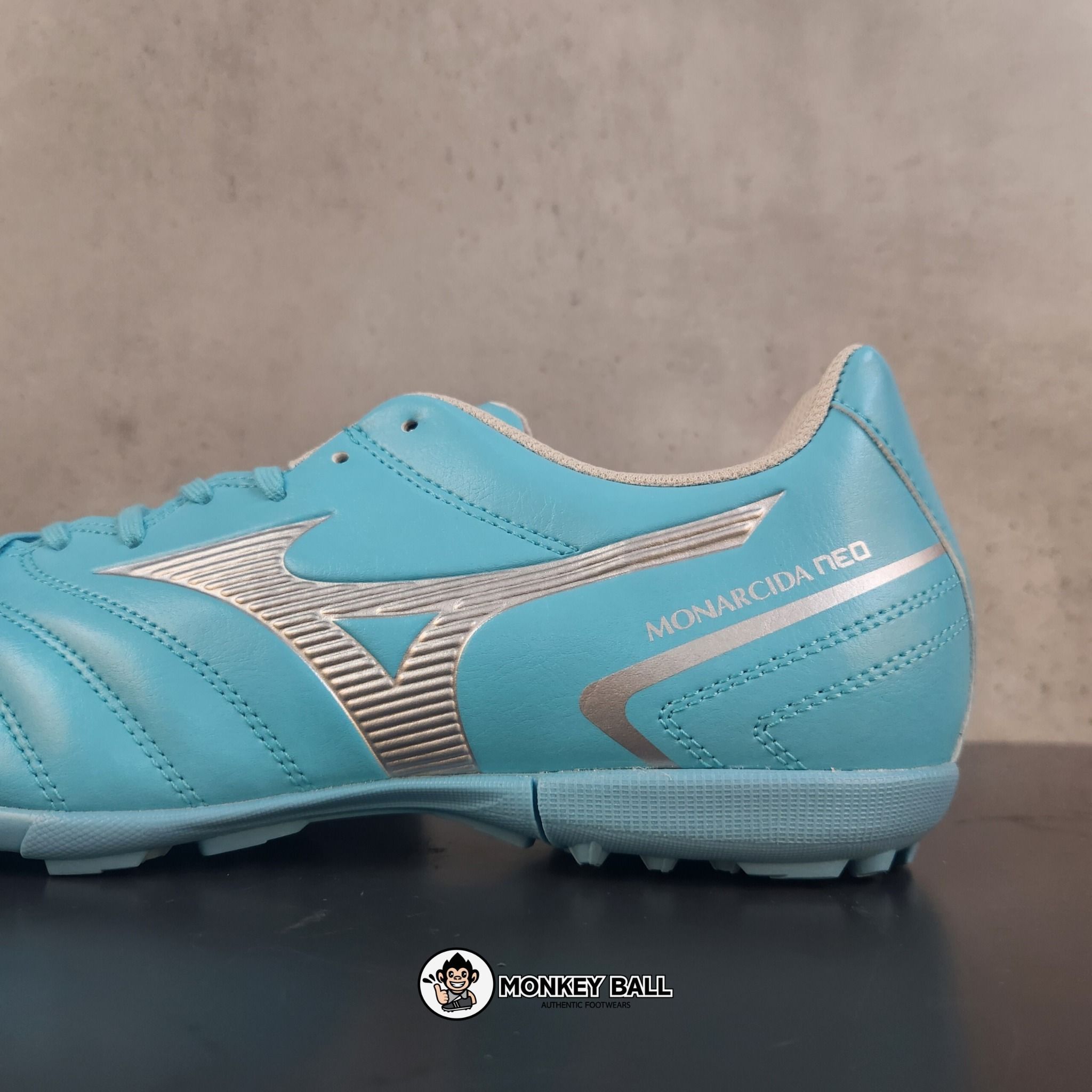  Mizuno Monarcida Neo 2 Select AS TF - P1GD232525  - Xanh Ngọc/Bạc 