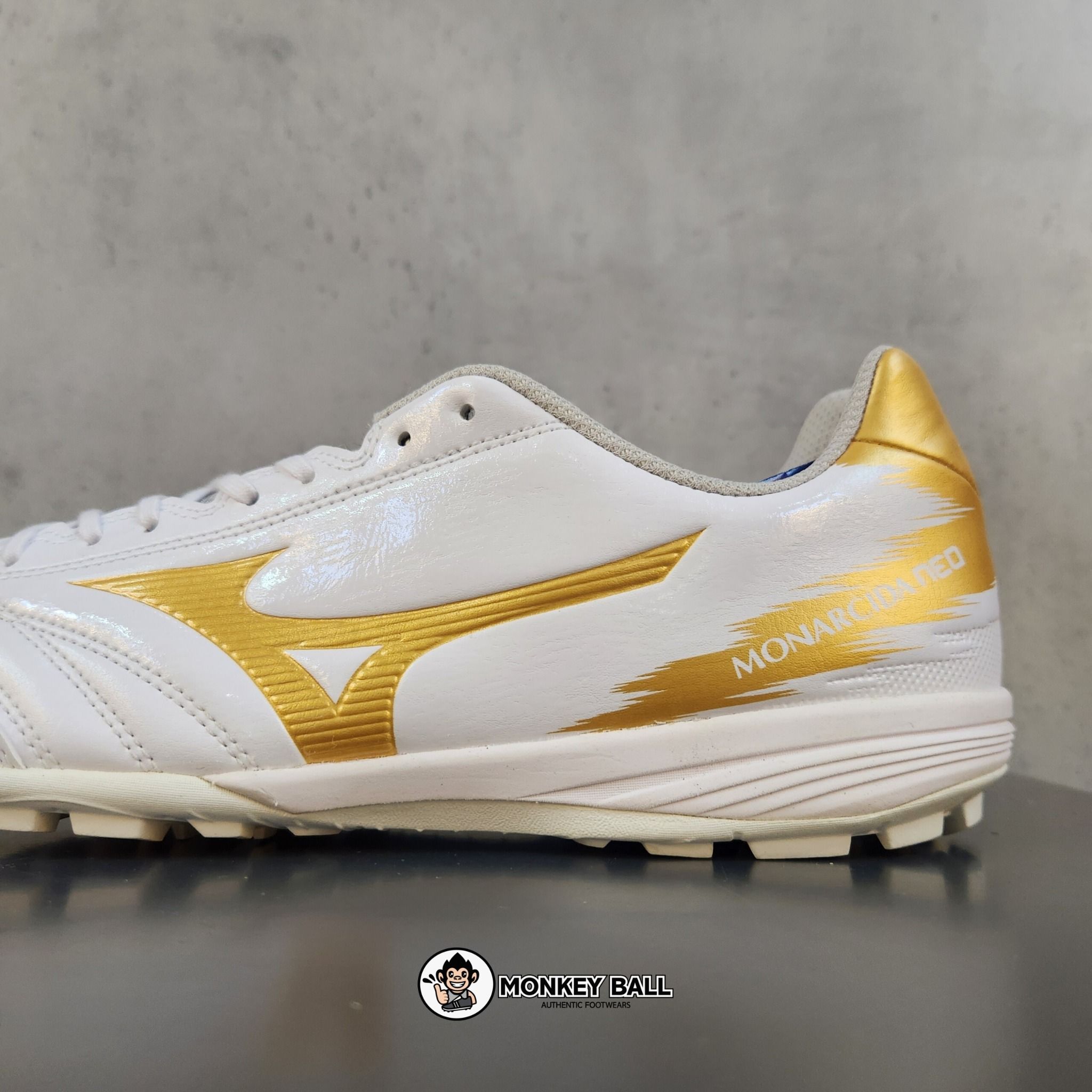  Mizuno Monarcida Neo Sala Pro TF - Q1GB232152 - Trắng/Vàng 