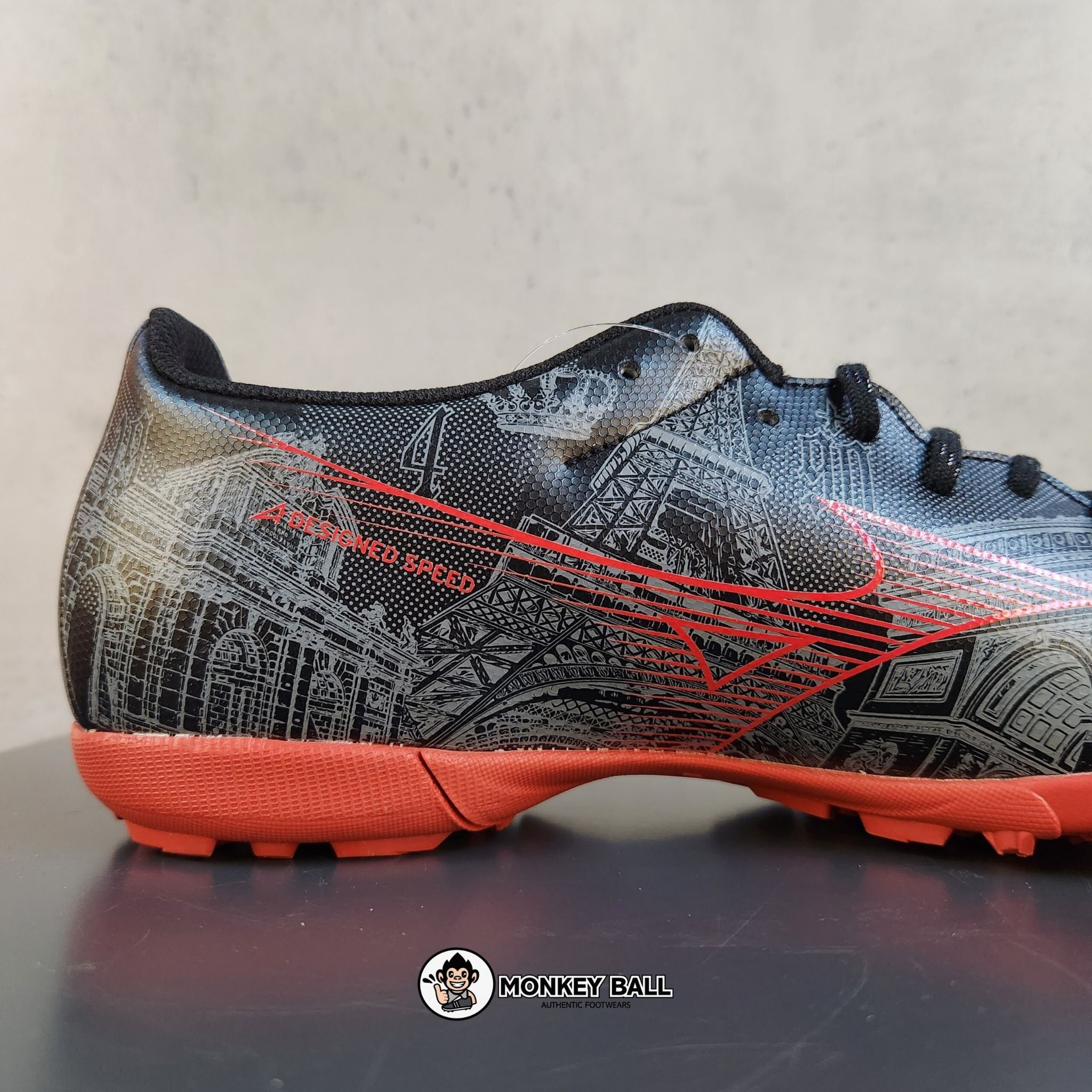  Mizuno Alpha SR4 Select TF - P1GD236904 - Đen / Đỏ 