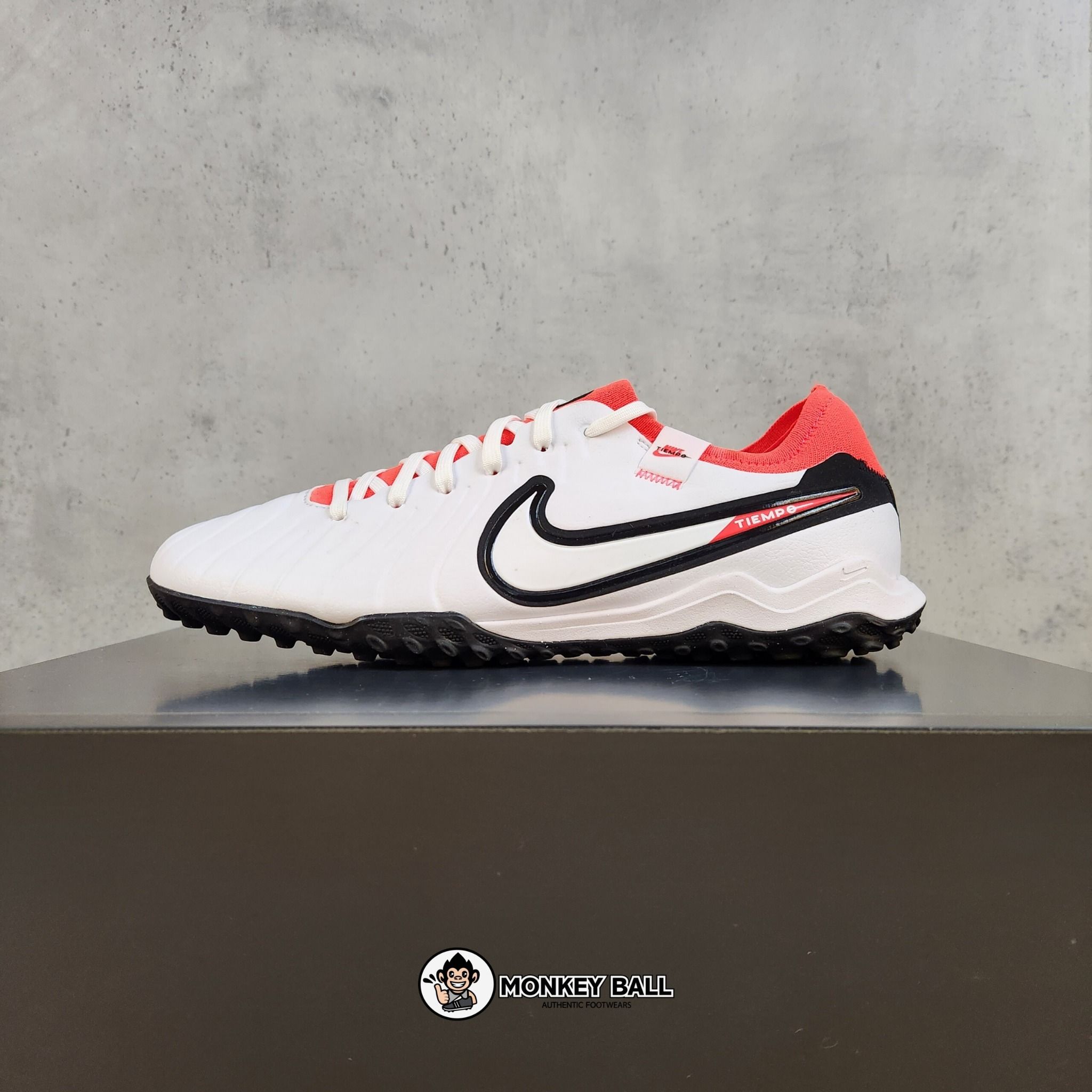  Nike Tiempo 10 Pro Legend TF - DV4336-100 - Trắng / Đỏ / Đen 