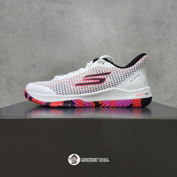  Giày Pickleball Skechers Viper Court Pro - Trắng / Hồng / Đen 