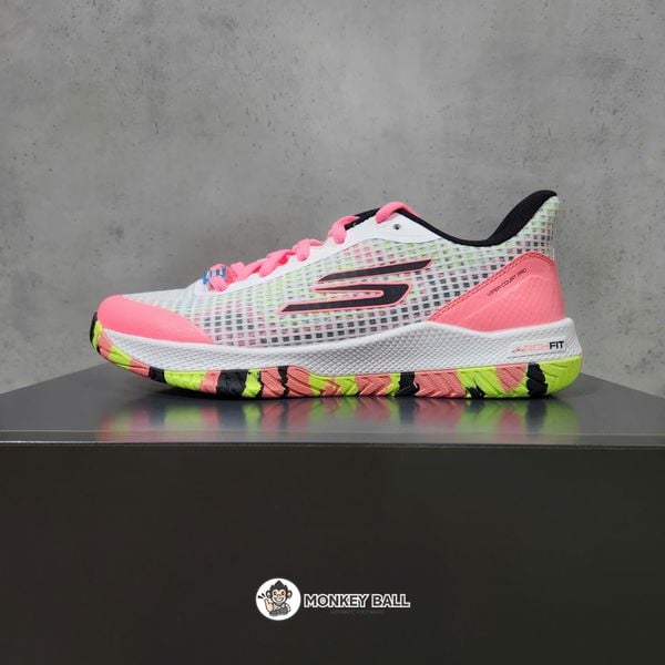  Giày Pickleball Skechers Viper Court Pro - Trắng Hồng 