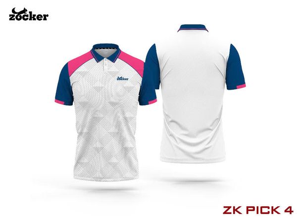  Áo Pickleball Zocker F02 cổ bẻ 