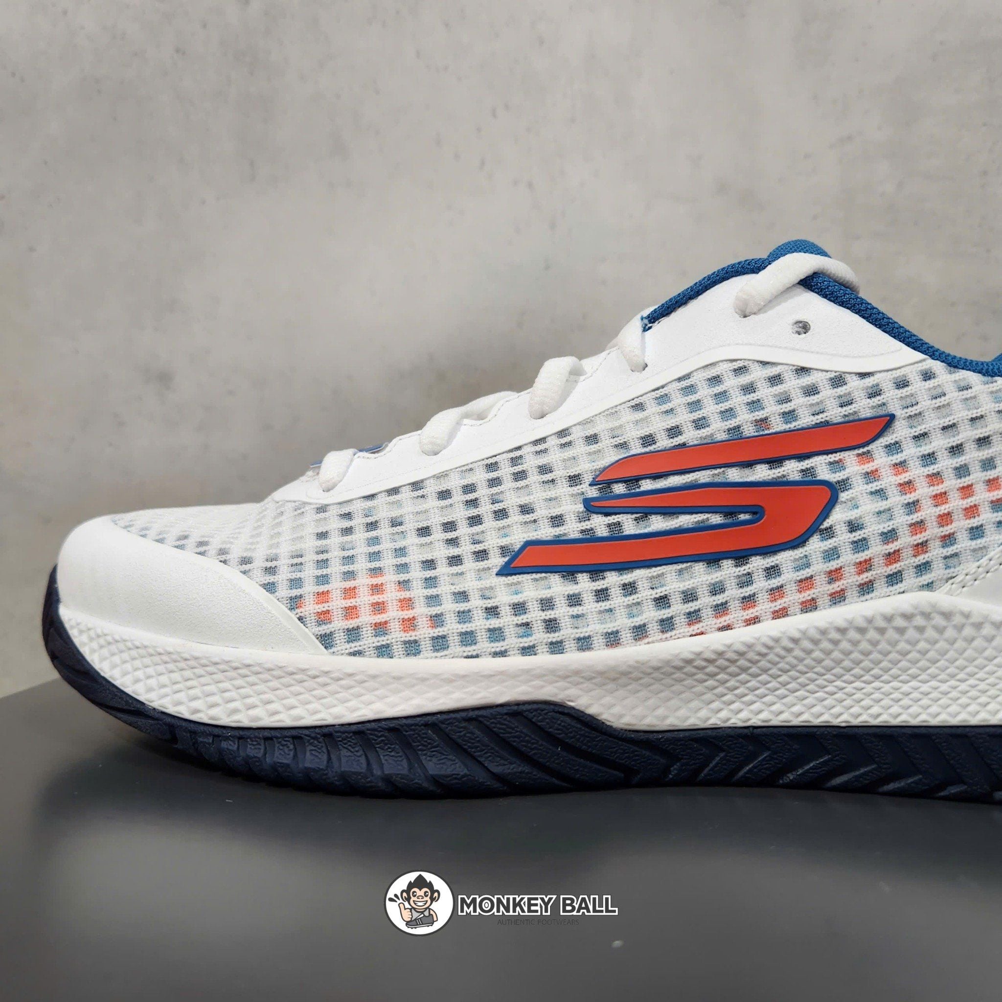  Giày Pickleball Skechers Viper Court Pro - Trắng / Xanh / Đen 