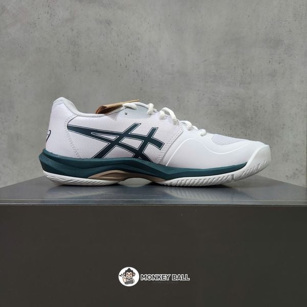 Giày Pickleball Asics Game FF - 1041A489-100 - Trắng / Xanh 