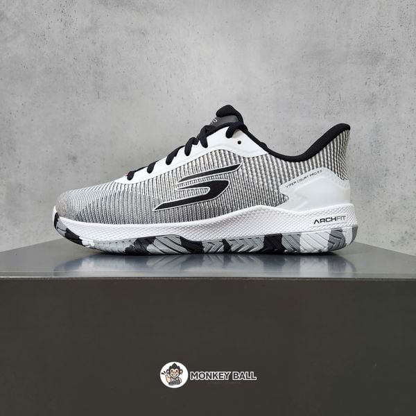  Giày Pickleball Skechers Viper Court Pro 2.0 - Bạc / Đen 