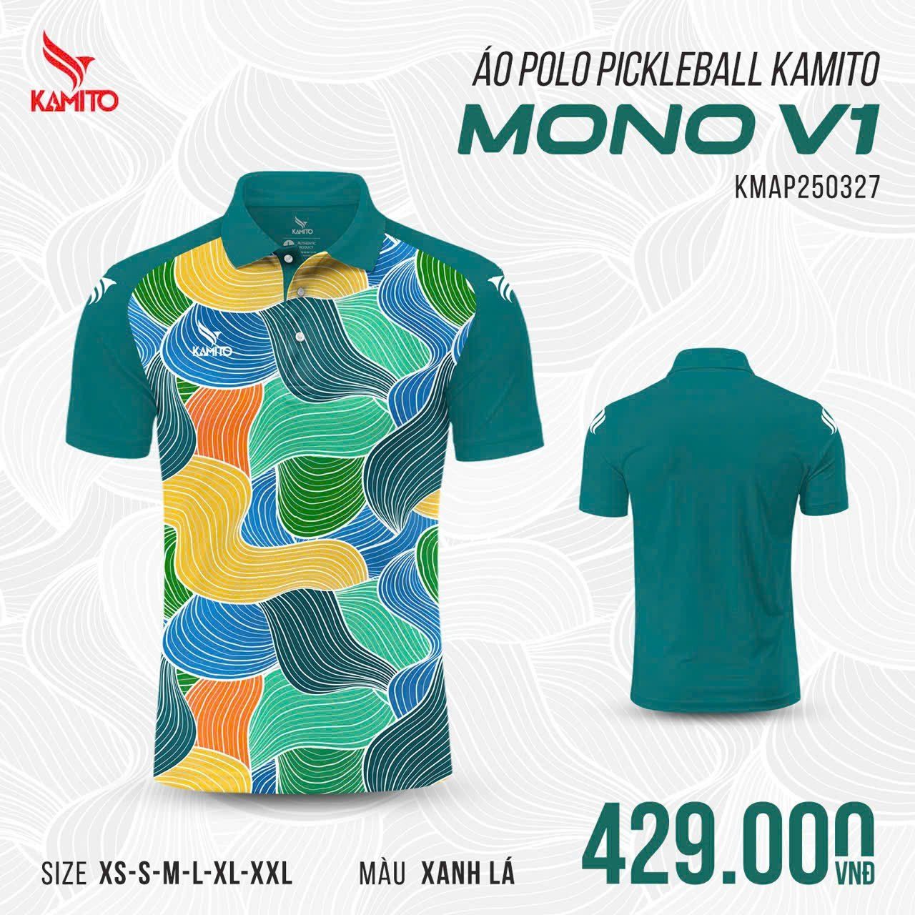  Áo Polo Pickleball Kamito Mono V1 