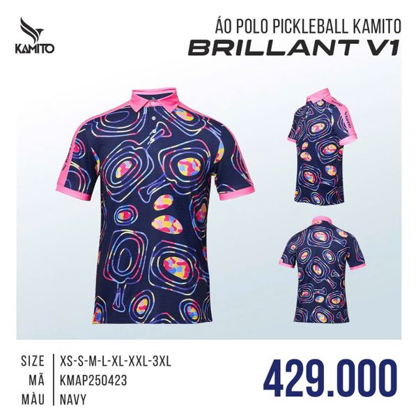  Áo Polo Pickleball Kamito Brillant V1 