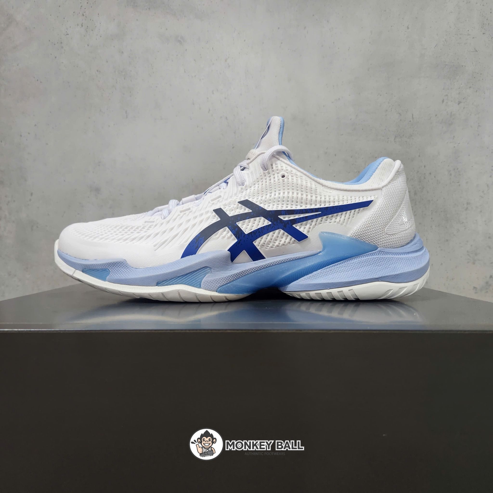  Giày Pickleball Asics Court FF3 Novak - Trắng Xanh 