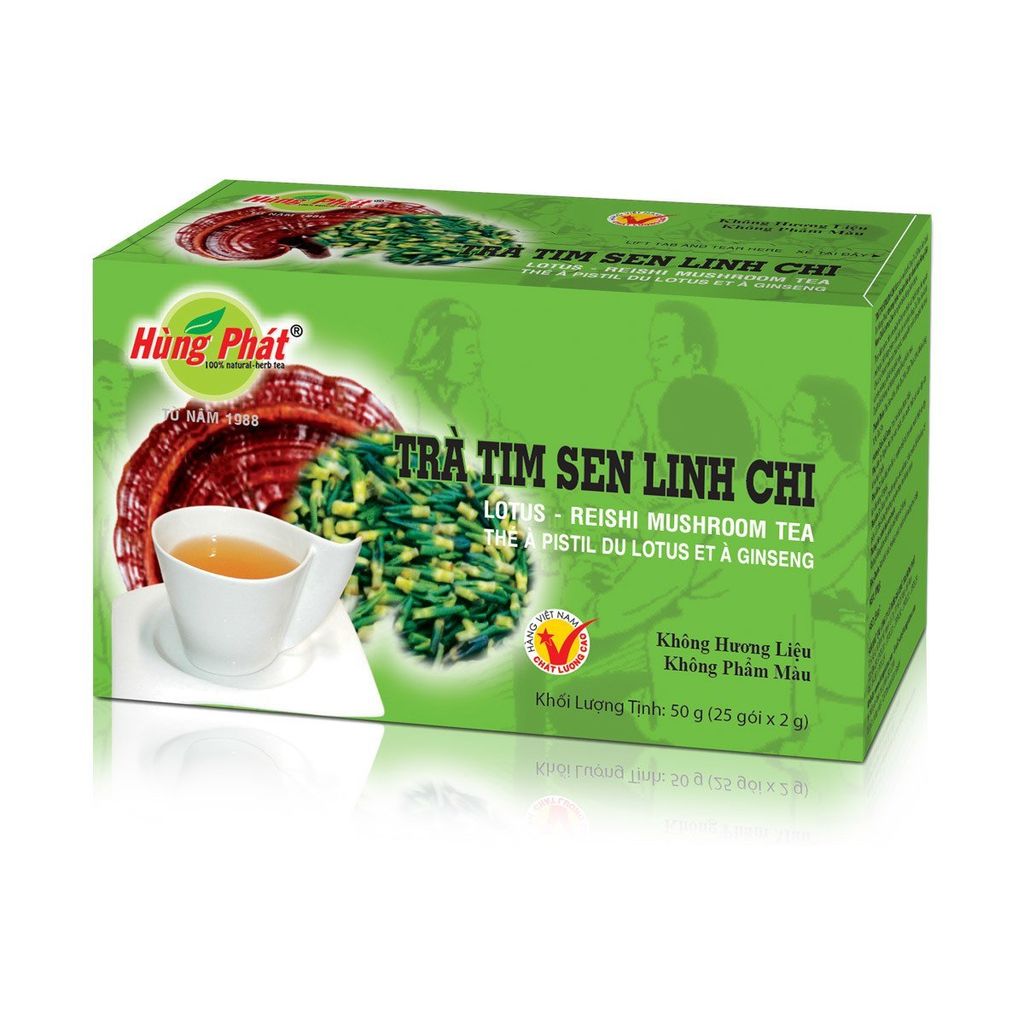 Trà Tim Sen Linh Chi - Lotus Reishi Mushroom Tea