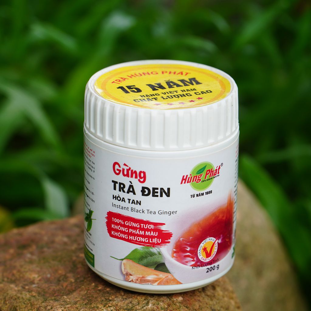 Gừng Trà Đen Hòa Tan - Instant Black Tea Ginger