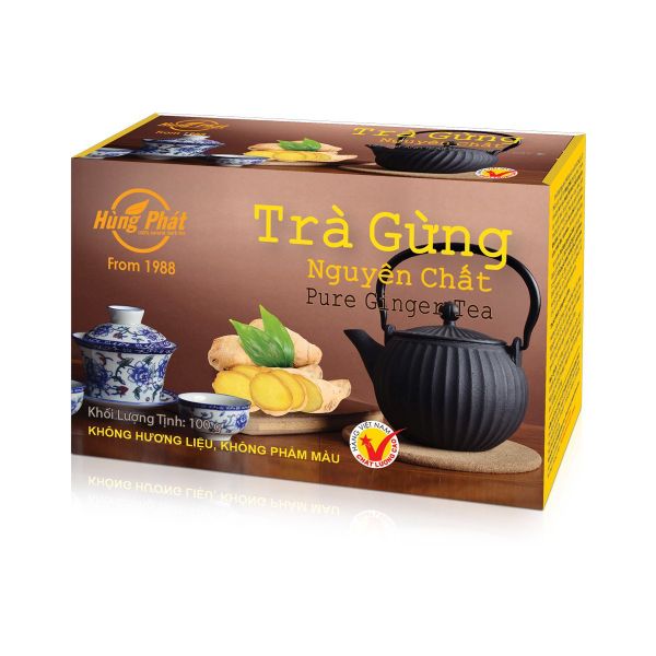 Trà Gừng Nguyên Chất 100g - Pure Ginger Tea