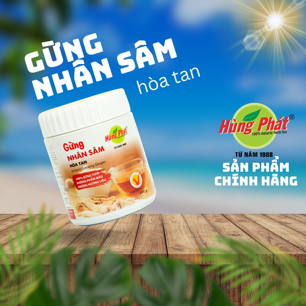 Gừng Nhân Sâm Hòa Tan - Instant Ginseng Ginger