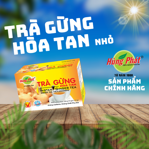 Trà Gừng (Nhỏ) - Instant Ginger Tea (Small box)